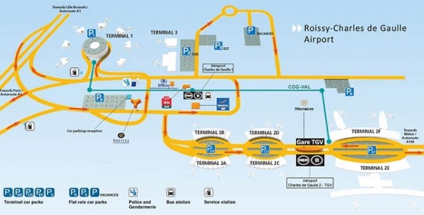 Doprava z letiště Charles De Gaulle - Roissy CDG 